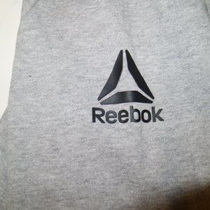 Reebok grey zip up hoodie